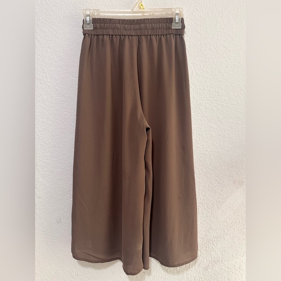 Babaton Luis Cropped Brown Wide-Leg Pants size XS - Picture 6 of 8